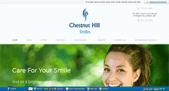 Desktop Screenshot of chestnuthillsmile.com